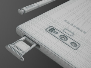 samsung galaxy note 9 - lavender purple 3D Модель