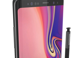 samsung galaxy note 9 - midnight black Model 3D