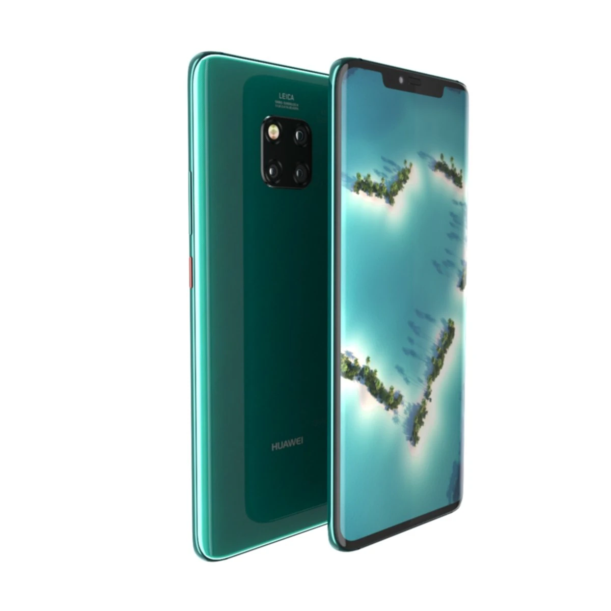 huawei mate 20 pro 3D Model .c4d .max .obj .3ds .fbx .stl .blend 
