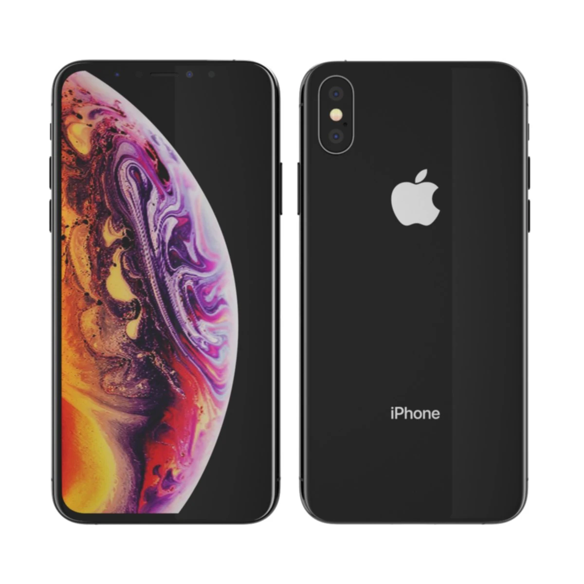 apple iphone xs 3D Model .c4d .max .obj .3ds .fbx .stl .blend 