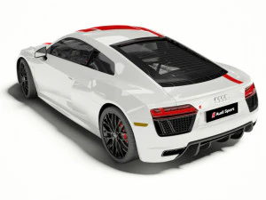 audi r8 coupe 2018 3D Model