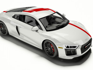 audi r8 coupe 2018 3D Model
