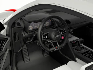 audi r8 coupe 2018 3D Model
