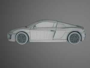 audi r8 coupe 2018 3D Model