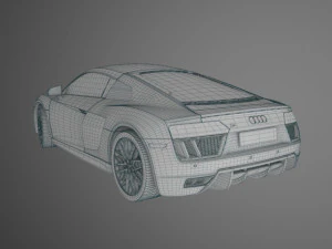 audi r8 coupe 2018 3D Model