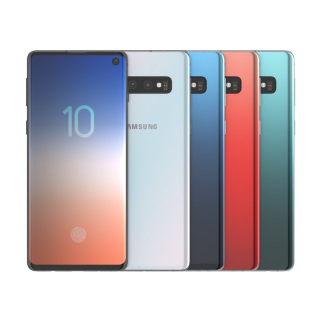 samsung galaxy s10 plus Modelo 3D .c4d .max .obj .3ds .fbx .stl .blend 