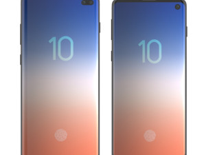 samsung galaxy s10 and s10 plus 3Dモデル