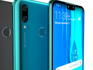 huawei y9 2019 all color Modello 3D