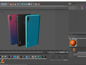huawei y9 2019 all color Modello 3D