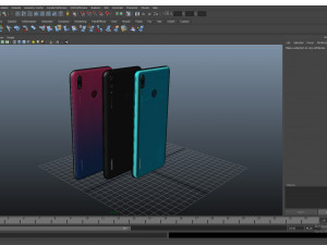 huawei y9 2019 all color Modello 3D