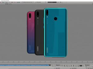 huawei y9 2019 all color Modello 3D