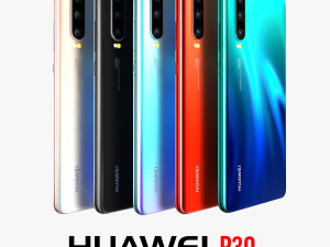 huawei p30 all colors 3D मॉडल