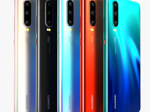 huawei p30 all colors 3D Model