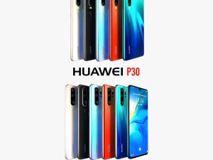 huawei p30 e huawei p30 pro todas as cores Modelo 3D