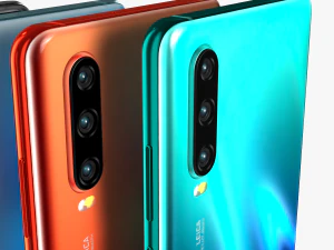 huawei p30 and huawei p30 pro all colors 3D Model