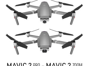 mavic 2 pro and mavic 2 zoom 3D Model