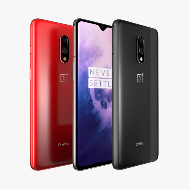 oneplus 7 mirror gray and red 3D Model .c4d .max .obj .3ds .fbx .stl .blend 