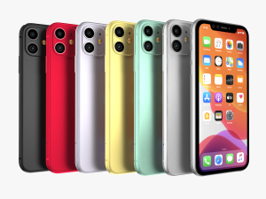 apple iphone 11 full color 3D मॉडल