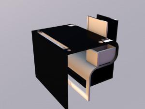 low poly table 3D Модель