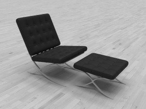 chair 3D मॉडल