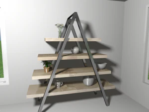 furniture vintage triangule 3D Model