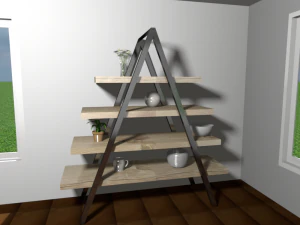 furniture vintage triangule 3D Model