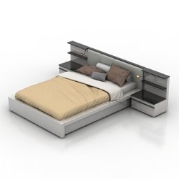 bed 3D मॉडल .c4d .max .obj .3ds .fbx .stl .blend 
