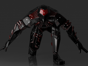 alien robot character 3D Model