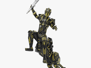 armored robot character 3D 模型