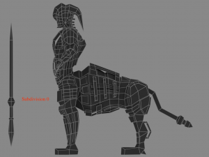 armored robot character Modello 3D