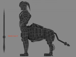 personagem de rob&ocirc; blindado Modelo 3D