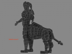 armored robot character Modello 3D