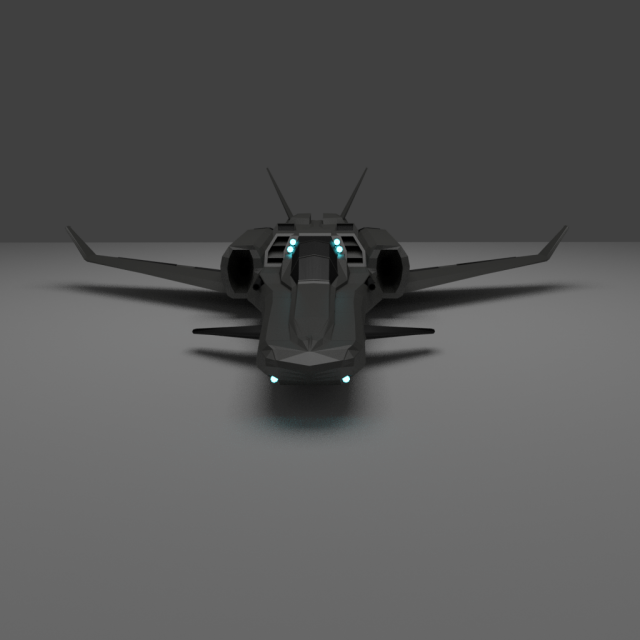 space fighter 01 3D मॉडल .c4d .max .obj .3ds .fbx .stl .blend 