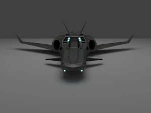 caccia spaziale 01 Modello 3D