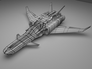space fighter 01 3D मॉडल