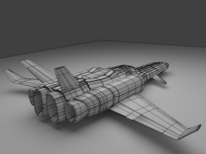 space fighter 01 3D मॉडल