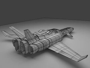 space fighter 01 3D Model