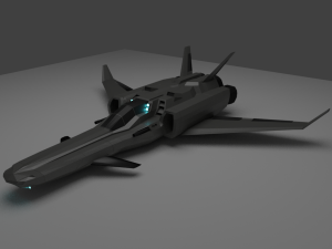 space fighter 01 3D मॉडल