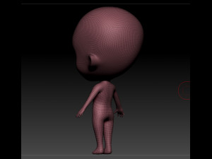 base female chibi 3D Модель