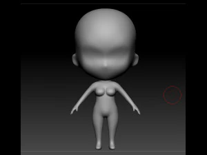 base female chibi 3D Model