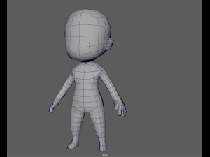 基本男性ちびローポリ 3Dモデル