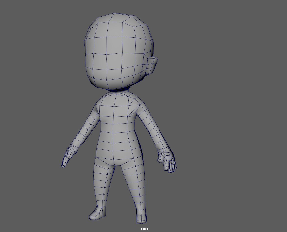 Base Male Chibi Lowpoly 3d Model In Cartoon 3dexport 1st picture shows smooth shading with a simple skin material added. base male chibi lowpoly 3d model in cartoon 3dexport