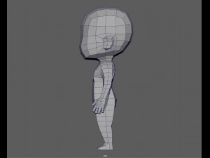 base male chibi lowpoly Modelo 3D