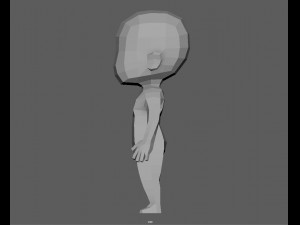 base male chibi lowpoly Modelo 3D