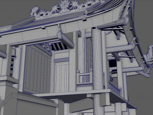 one pillar pagoda of vietnam 3D Model