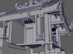 one pillar pagoda of vietnam 3D Model