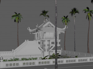 one pillar pagoda of vietnam 3D Model