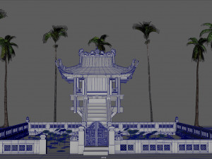 one pillar pagoda of vietnam 3D Model