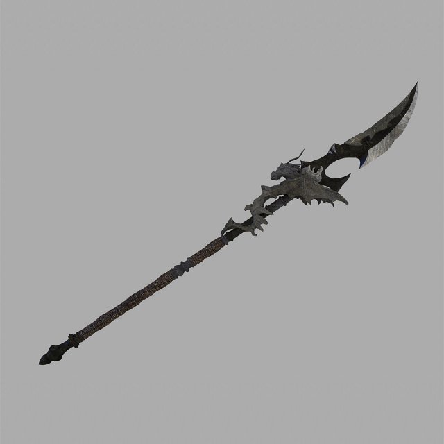 dragon spear 3D मॉडल .c4d .max .obj .3ds .fbx .stl .blend 