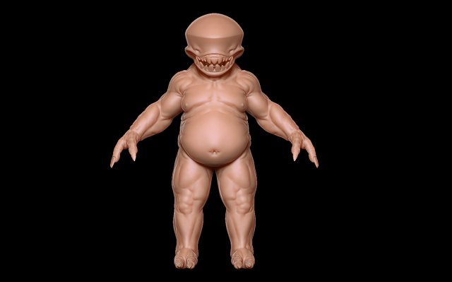 demon base 3D मॉडल .c4d .max .obj .3ds .fbx .stl .blend 